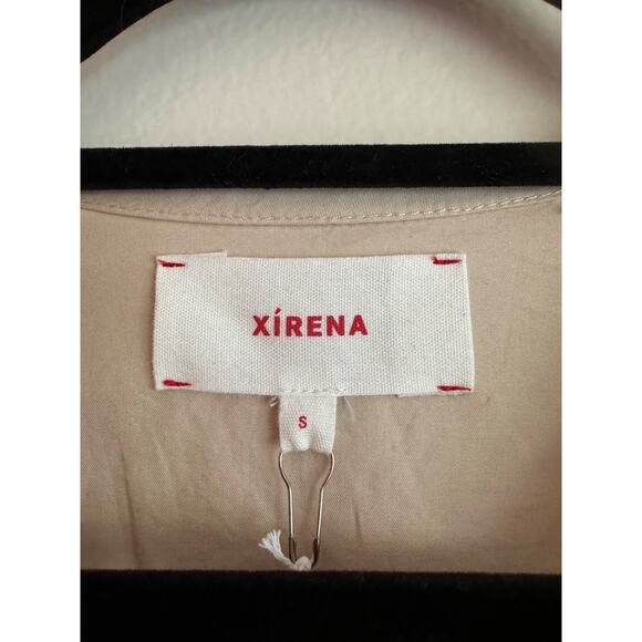 XIRENA puff sleeve tan mini AURIE DRESS size small - Picture 8 of 13